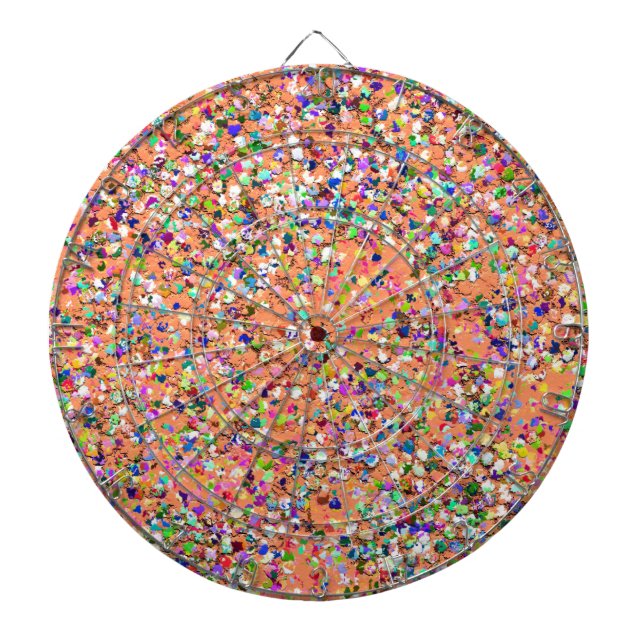 Tablero Dardos Multicolor Mosaic Modern Grit Glitter #5 (Frente)