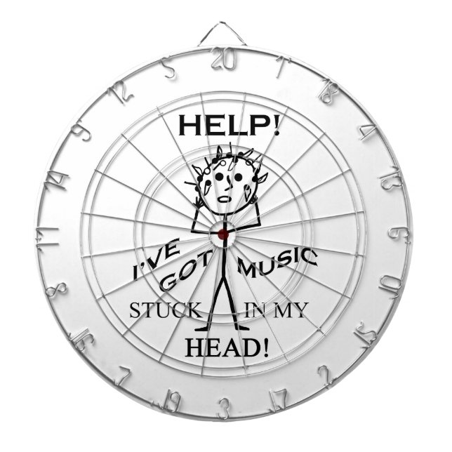 Tablero Dardos Música colada em minha cabeça (Frente)