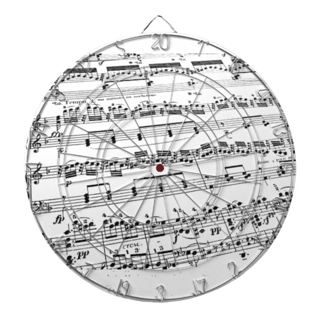 Tablero Dardos Música de Folha (Frente)