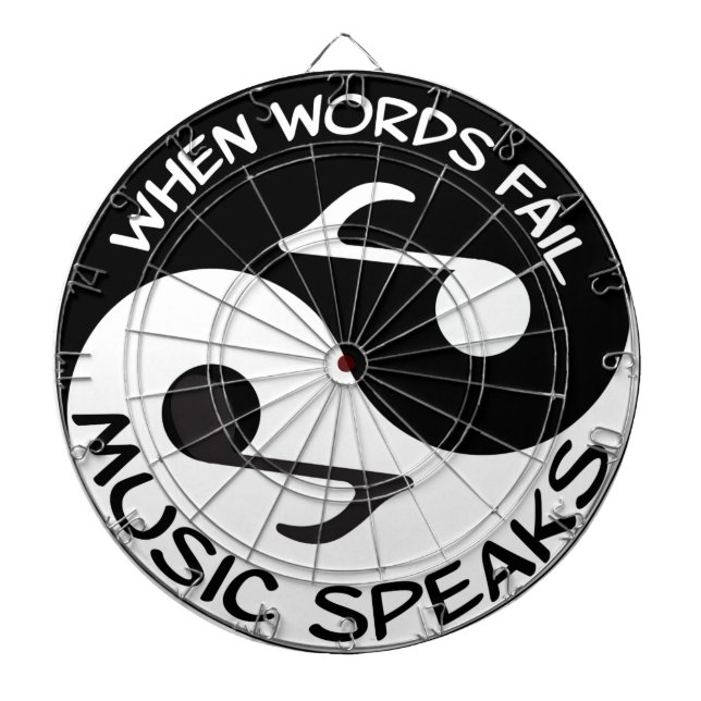 Tablero Dardos Música de Yin yang (Frente)