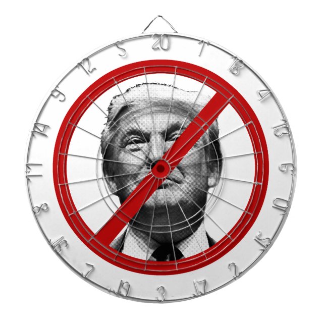 Tablero Dardos Nenhum símbolo internacional trump (Frente)