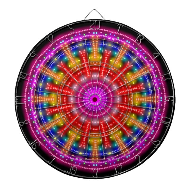 Tablero Dardos Neon Medallion (Frente)