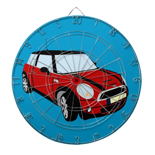 Tablero Dardos O conselho de dardo do carro de esportes de Mini (Frente)
