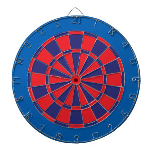 Tablero Dardos O conselho de dardo: Vermelho, marinho, e azul