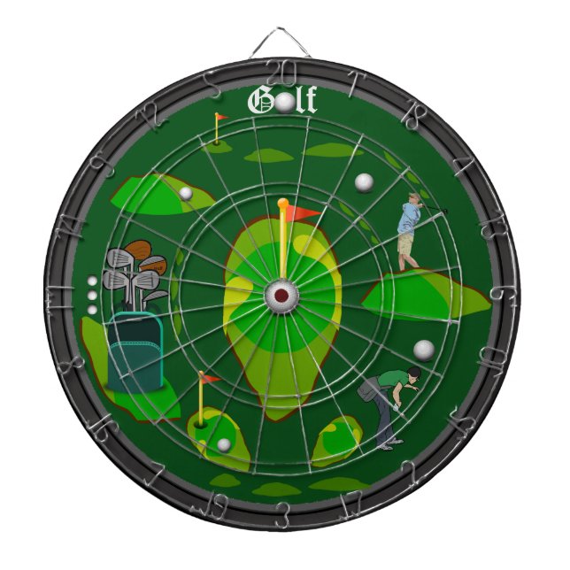 Tablero Dardos O golfe ostenta o Dartboard (Frente)