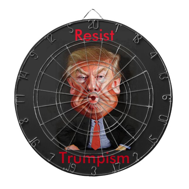 Tablero Dardos o oficial resiste o dartboard do trumpism (Frente)