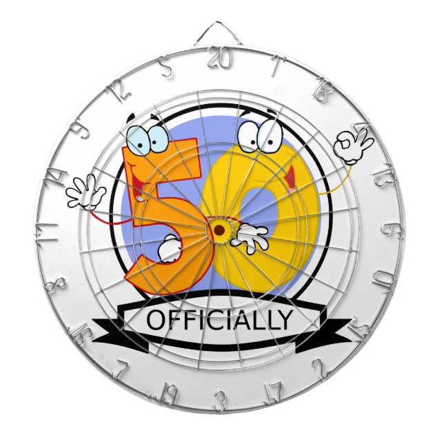 Tablero Dardos Oficialmente 50 Banner de Aniversário (Frente)
