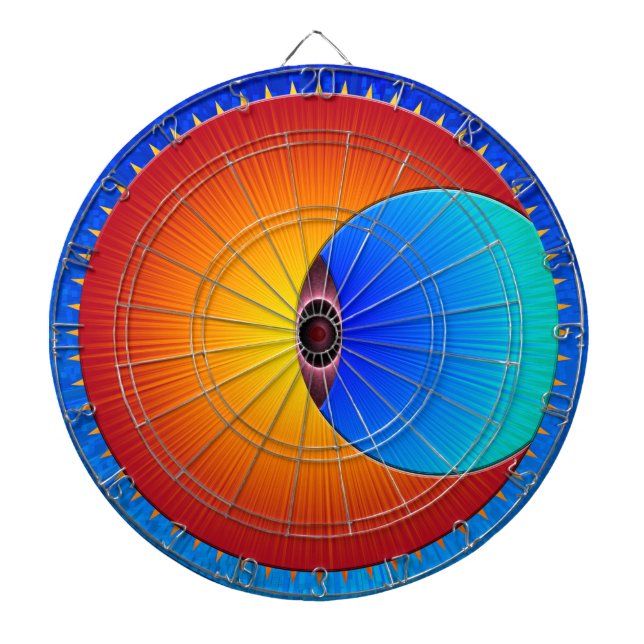 Tablero Dardos Olho Do Dartboard Sun (Frente)