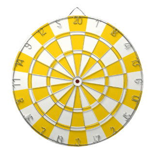 Tablero Dardos Ouro Amarelo E Branco
