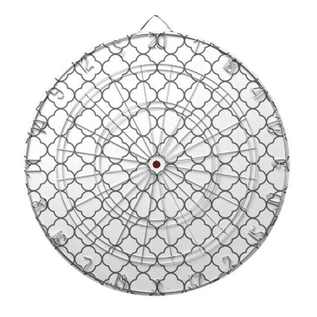 Tablero Dardos Padrão Clássico de Quatrefoil (Frente)