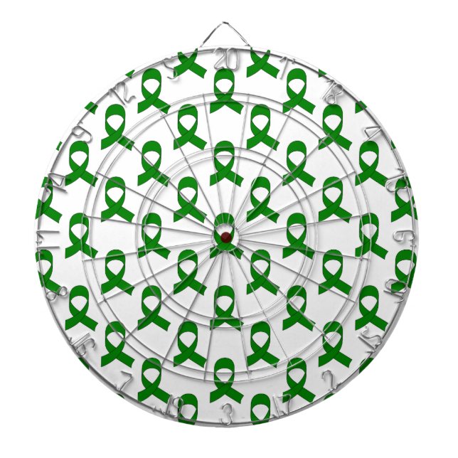 Tablero Dardos Padrão de Faixa Verde (Frente)