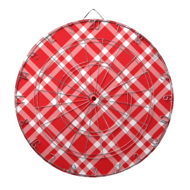 Tablero Dardos Padrão de Ginga Vermelho (Frente)