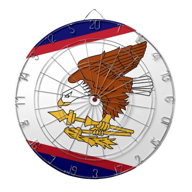 Tablero Dardos Painéis com bandeira de Samoa Americana (Frente)