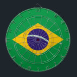 Tablero Dardos Painéis com Bandeira do Brasil<br><div class="desc">Elevem sua sala de jogos com nossa prancha exclusiva com a bandeira do Brasil! Criado com muita atenção aos detalhes, este quadro é mais do que um acessório de jogos; é uma celebração da cultura vibrante do Brasil e da competição espiritual. O design de greve mostra com destaque a icônica...</div>