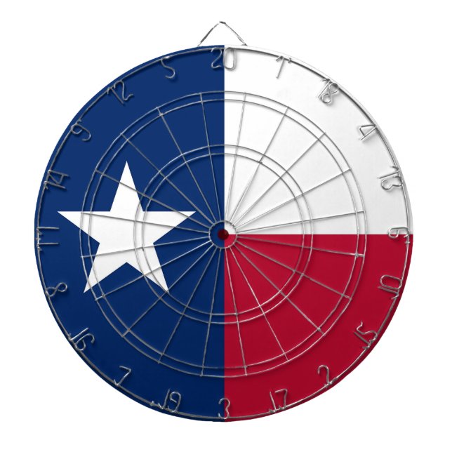 Tablero Dardos Painel com Bandeira do Texas, EUA (Frente)