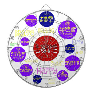 Tablero Dardos Palavras positivas - o conselho de dardo feito sob