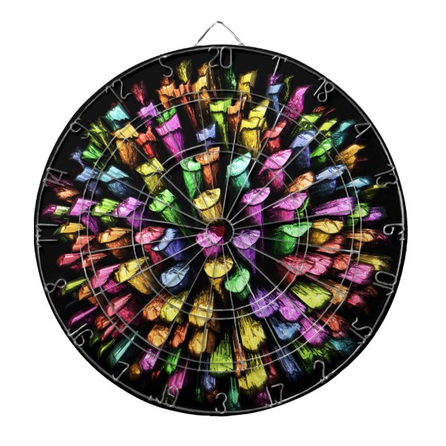 Tablero Dardos Palhetas 3D com giz 1A Placa de dardo (Frente)