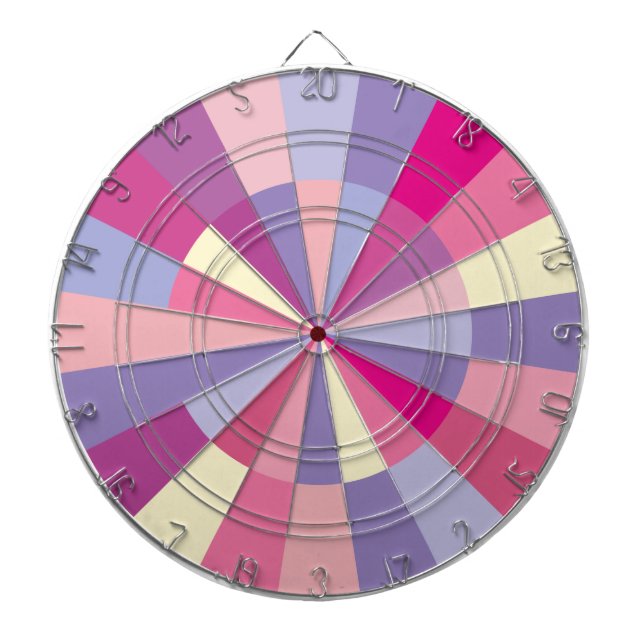Tablero Dardos Pastels do roxo do rosa do Dartboard do partido da (Frente)