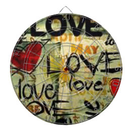 Tablero Dardos Pegue Um Pequeno Grafite De Amor