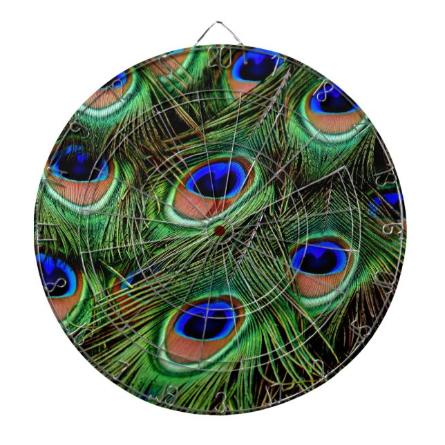Tablero Dardos Penas de Peacock (Frente)