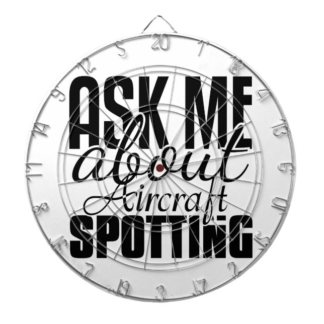 Tablero Dardos Pergunte-Me Sobre A Busca De Aeronaves (Frente)