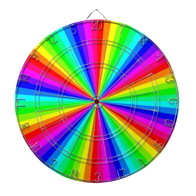 TABLERO DARDOS PINWHEEL RAINBOW (Frente)