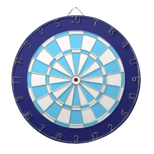 Tablero Dardos Placa Dart: Branco, Azul Claro E Marinho