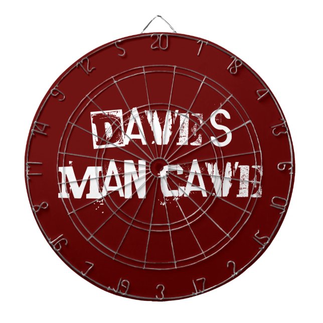 Tablero Dardos Placa Dart Personalizada Vermelha e Branca (Frente)