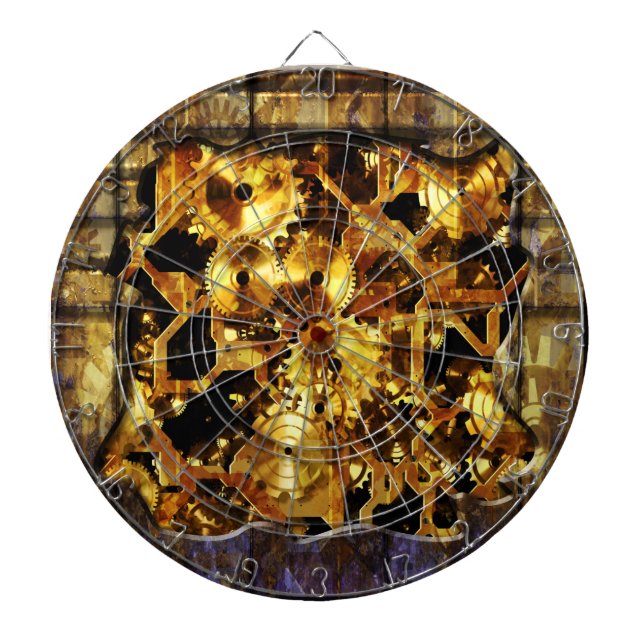 Tablero Dardos Placa Dart Radical Steampunk 4 (Frente)