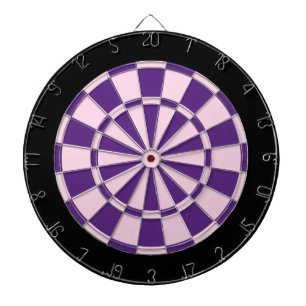 Tablero Dardos Placa Dart: Rosa claro, Roxo E Preto