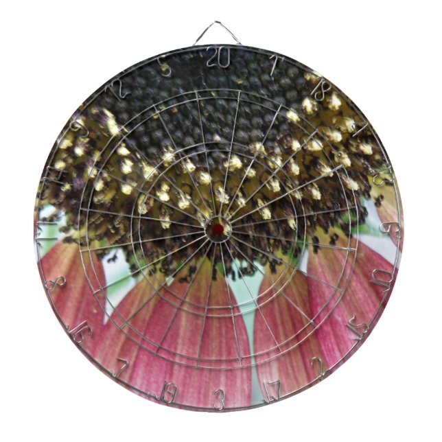 Tablero Dardos Placa Dart Rosa Girassol (Frente)
