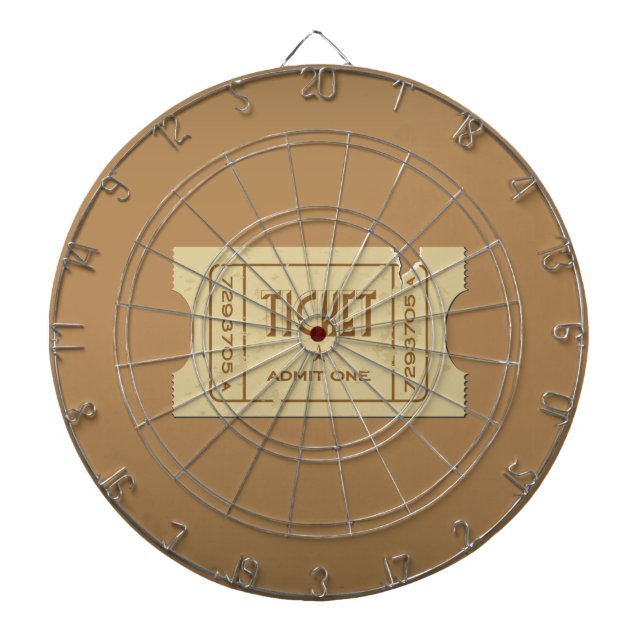 Tablero Dardos Placa Dartboard Ticket Metal Cage (Frente)