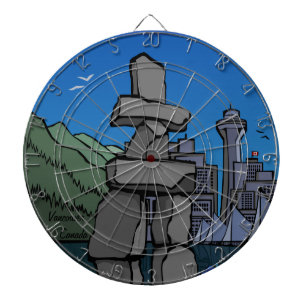 Tablero Dardos Placa de Arte Totem Pole Souvenir
