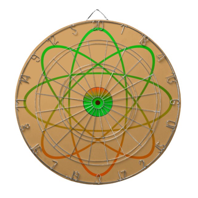 Tablero Dardos Placa de Dartboard de Enjaulamento de Metal Atômic (Frente)