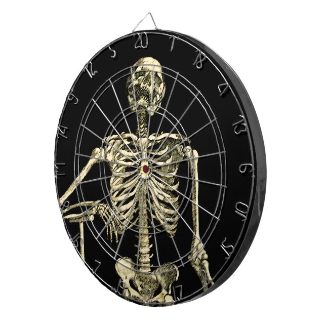 Tablero Dardos Placa Skeleton Dart (Frente Direita)