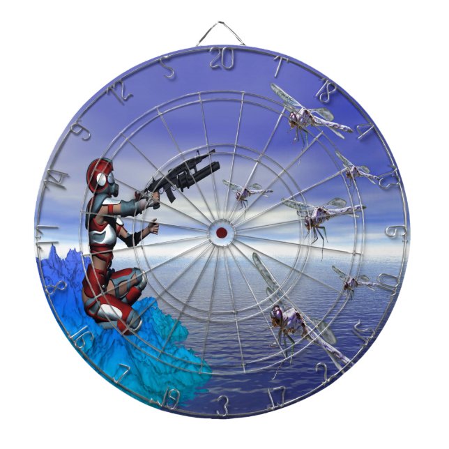 Tablero Dardos Planeta alienígena (Frente)