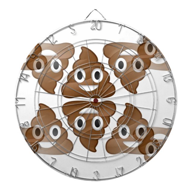 Tablero Dardos poop emojis (Frente)