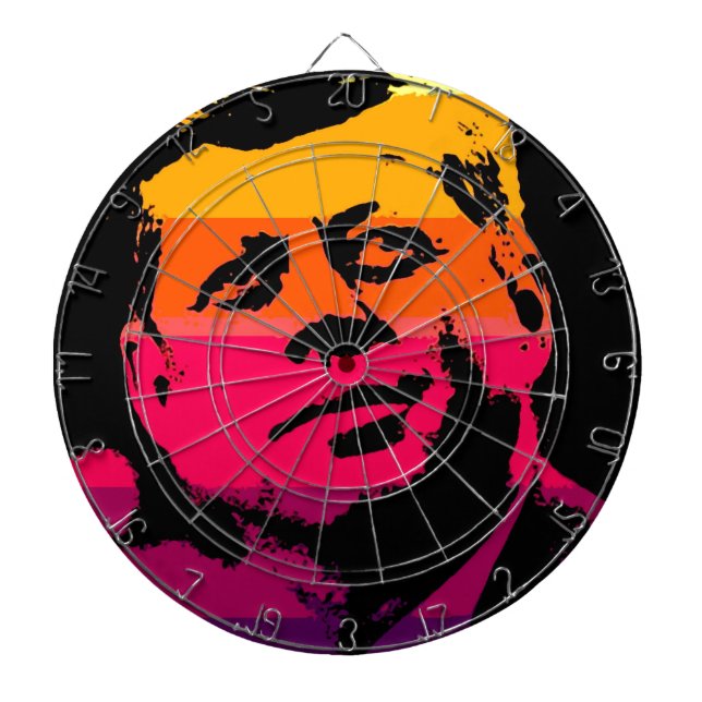 Tablero Dardos Pop Art Jack JFK John F. Kennedy (Frente)