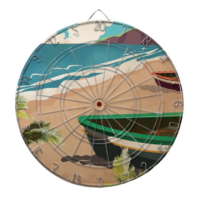 Tablero Dardos Poster de viagens Barbados (Frente)