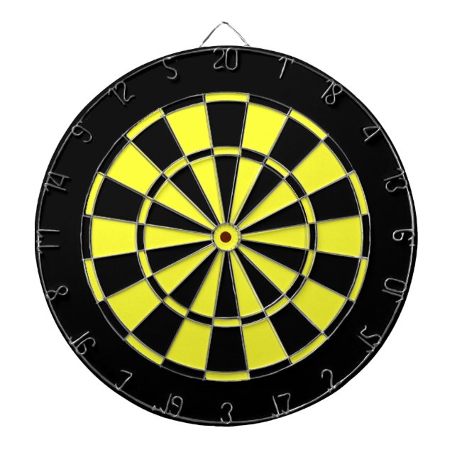 Tablero Dardos Preto e amarelo (Frente)