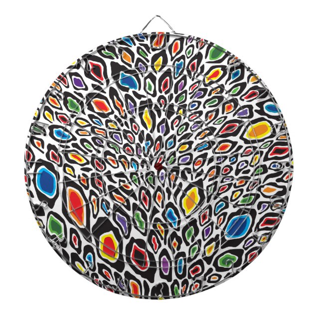 Tablero Dardos Psychedelic Cheetah (Frente)