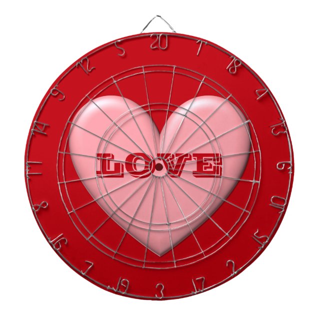 Tablero Dardos Puffy Heart (Frente)