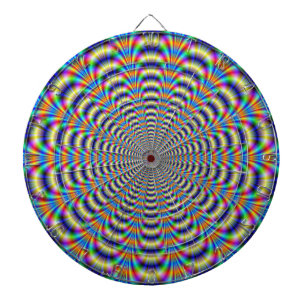 Tablero Dardos Pulso rodeado psicadélico do Dartboard