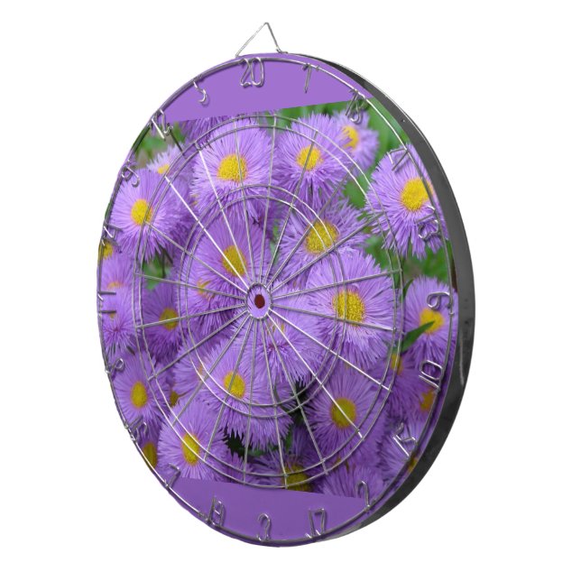 Tablero Dardos Purple Floral (Frente Direita)