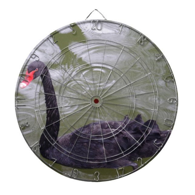 Tablero Dardos Quadro de ação Swan Preto (Frente)