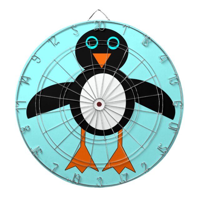 Tablero Dardos Quadro de dardos de pinguim bonito (Frente)