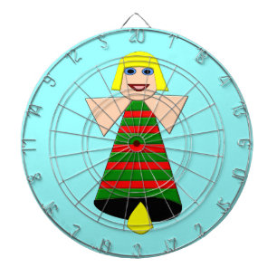 Tablero Dardos Quadro de Dart do Angel Bell do Natal