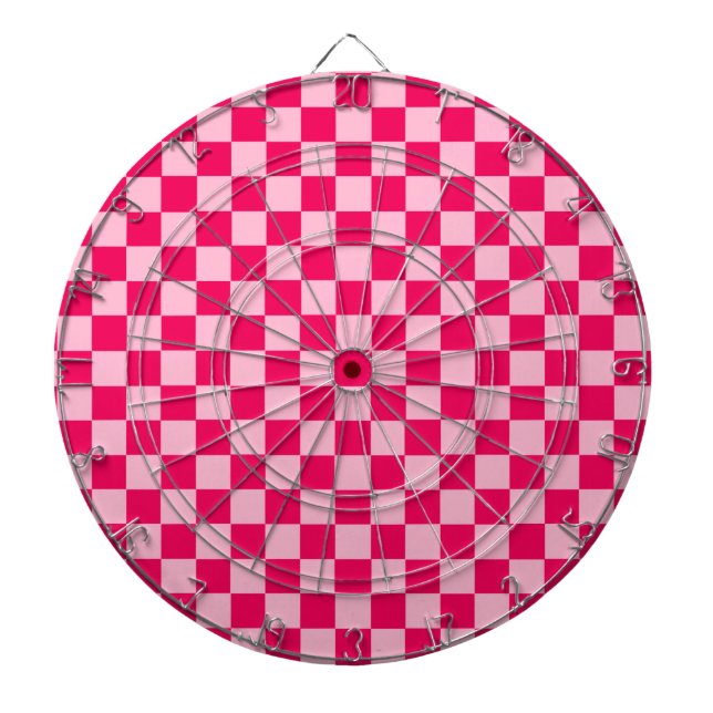 Tablero Dardos Quadro de Verificação Clássico de Combinação Rosa  (Frente)