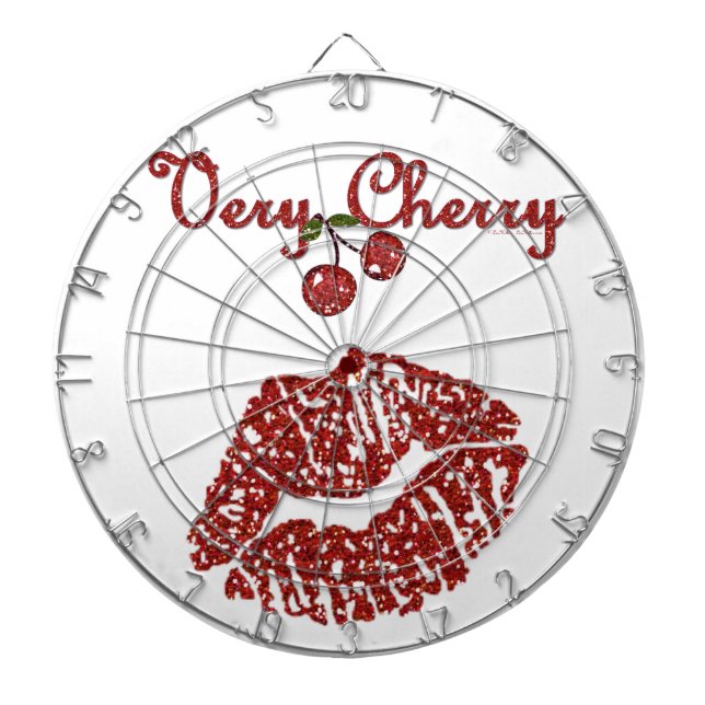 Tablero Dardos RAB Rockabilly Muito Cherry Kiss (Frente)