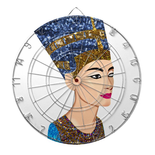 Tablero Dardos rainha egípcia nefertiti (Frente)